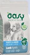 OASY DOG PUPPY MEDIUM/LARGE AGNELLO KG 12