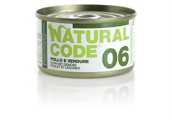 NATURAL CODE 06 CAT POLLO/VERDURE GR 85