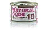 NATURAL CODE 15 CAT POLLO/VERDURE/FEGATO GR 85
