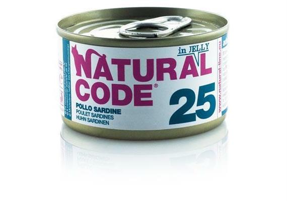 NATURAL CODE 25 CAT POLLO/SARDINE GR 85