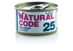 NATURAL CODE 25 CAT POLLO/SARDINE GR 85