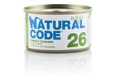 NATURAL CODE 26 CAT TONNO/TACCHINO GR 85
