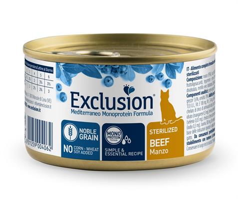 EXCLUSION MEDIT NOBLE CAT UM STERILIZED MANZO GR 85