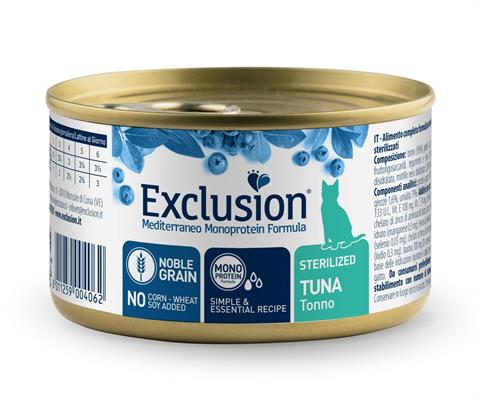 EXCLUSION MEDIT NOBLE CAT UM STERILIZED TONNO GR 85