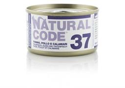 NATURAL CODE 37 CAT TONNO/POLLO/CALAMARI GR 85