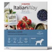 ITALIAN WAY BISCUITS HYPO SALMONE/MIRTILLO GR 200