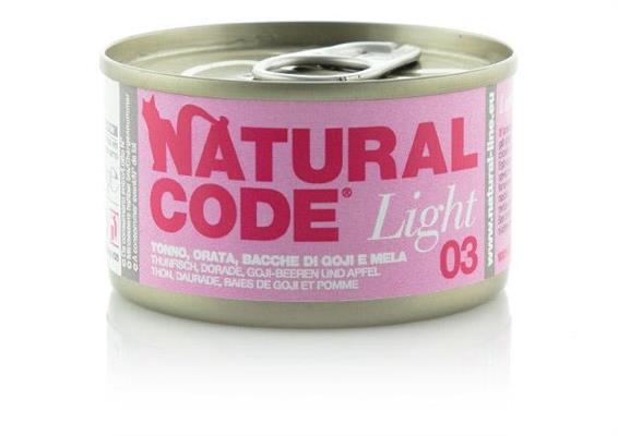 NATURAL CODE CAT LIGHT TONNO/ORATA/MELA GR 85