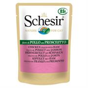 SCHESIR CAT BUSTE FILETTI POLLO/PROSCIUTTO 20 X GR 85 NEW
