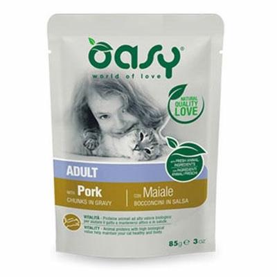 OASY CAT BOCCONI MAIALE BUSTE 12 X GR 85