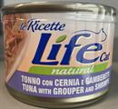 LIFECAT RICETTE TONNO/CERNIA/GAMBERETTI GR 150