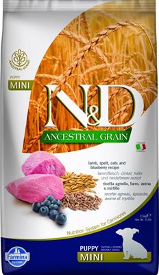 ND DOG ANCESTRAL MINI PUPPY AGNELLO/MIRTILLO KG 2,5