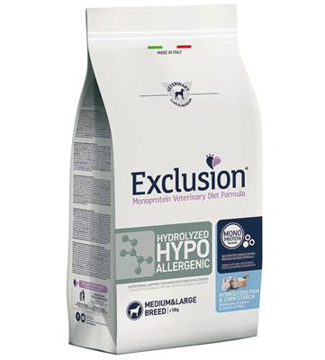 EXCLUSION DOG HYDROLIZED MEDIUM/LARGE HYPO PESCE/AMIDO KG 2