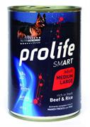 PROLIFE DOG UM SMART MEDIUM/LARGE MANZO/RISO GR 400 NEW