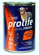PROLIFE DOG UM DUAL MEDIUM/LARGE TACCHINO GR 400 NEW