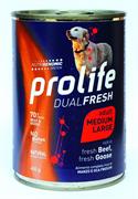 PROLIFE DOG UM DUAL MEDIUM/LARGE MANZO GR 400 NEW