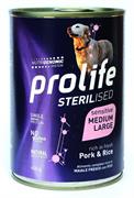 PROLIFE DOG UM STERILIZED MEDIUM/LARGE MAIALE/RISO GR 400 NEW