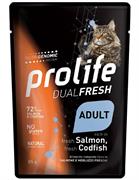 PROLIFE CAT UM  DUAL BUSTE SALMONE/MERLUZZO 12 X GR 85 NEW