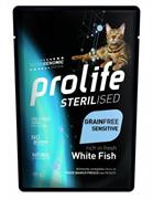 PROLIFE CAT UM STERILIZED BUSTE PESCE BIANCO 12 X GR 85 NEW
