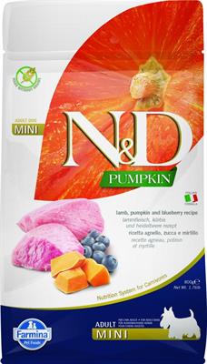ND DOG PUMPKIN MINI AGNELLO/MIRTILLO GR 800