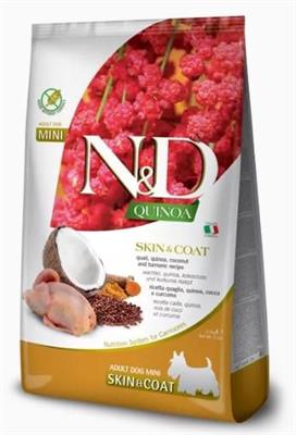 ND DOG QUINOA MINI SKIN/COAT QUAGLIA/COCCO/CURCUMA GR 800