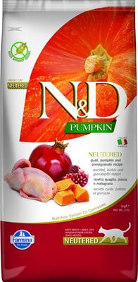 ND CAT PUMPKIN NEUTERED QUAGLIA/MELOGRANO KG 5