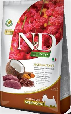 ND DOG QUINOA MINI SKIN/COAT CERVO/COCCO/CURCUMA KG 2,5