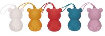FERRIBIELLA PORTASACCHETTI TEDDY SILICONE AZZURRO