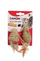 CAMON TOPO INTRECCIATO CON PIUME E SONAGLIO