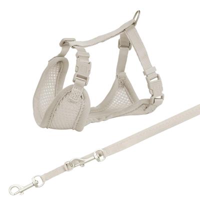TX PETTORINA JUNIOR CON GUINZAGLIO M/L GRIGIA