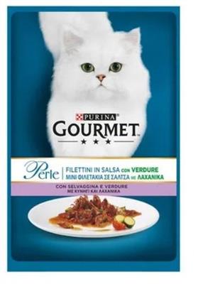 GOURMET PERLE FILETTI SELVAGGINA/VERDURE 26 x GR 85 NEW