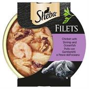 SHEBA FILETTI GR 60 POLLO/GAMBERETTI/PESCE OCEANO