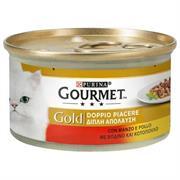 GOURMET GOLD DOPPIO PIACERE MANZO/POLLO GR 85