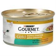 GOURMET GOLD DOPPIO PIACERE CONIGLIO/FEGATO GR 85