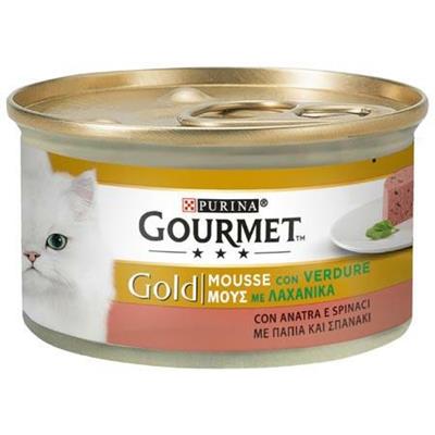 GOURMET GOLD MOUSSE ANATRA/SPINACI GR 85