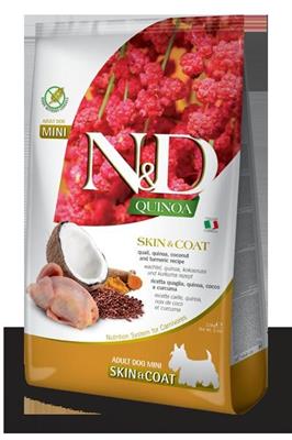 ND DOG QUINOA MINI SKIN/COAT ANATRA/COCCO/CURCUMA GR 800