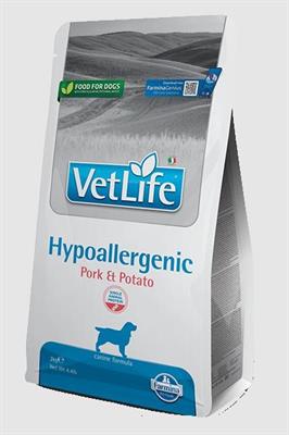 VET LIFE DOG HYPOALLERGENIC MAIALE/PATATE KG 12