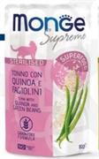 MONGE CAT SUPREME BUSTE STERIL TONNO/QUINOA/FAGIOLI 24 X GR 80