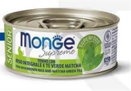 MONGE CAT SUPREME SENIOR TONNO/RISO/MATCHA TE' GR 80