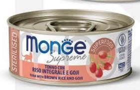 MONGE CAT SUPREME STERIL TONNO/RISO/GOJI GR 80