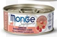 MONGE CAT SUPREME STERIL TONNO/RISO/GOJI GR 80