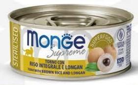 MONGE CAT SUPREME STERIL TONNO/RISO/LONGAN GR 80