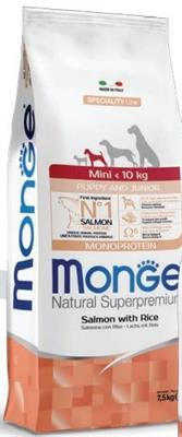 MONGE DOG MINI PUPPY/JUNIOR SALMONE KG 7,5