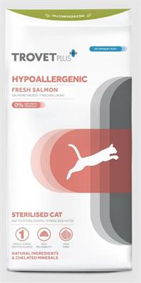 TROVET CAT STERILISED HYPOALLERGENIC SALMONE KG 1,2