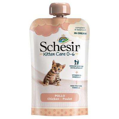 SCHESIR KITTEN CREAM 0-6 GR 150 POLLO