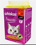 WHISKAS PRANZETTI CARNI VERDURE 1+ 6 X GR 50 MANZO/POLLO