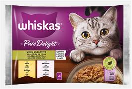 WHISKAS PURE DELIGHT MENU' ASSORTITO 4 X GR 85