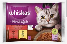 WHISKAS PURE DELIGHT SUCCULENTI STRACCETTI 4 X GR 85