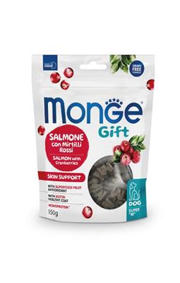 MONGE GIFT DOG SUPER M SKIN SUPPORT SALMONE/MIRTILLI GR 150