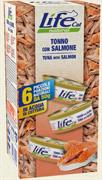 LIFECAT MULTIPACK 6 X GR 50 TONNO/SALMONE