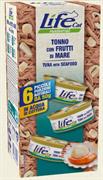 LIFECAT MULTIPACK 6 X GR 50 TONNO/FRUTTI DI MARE